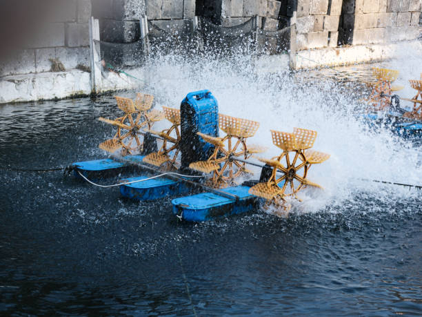 aerator with blades in fish farming